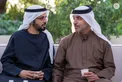Hazza bin Zayed receives sheikhs, officials and citizens at Al Maqam Palace in Al Ain Region