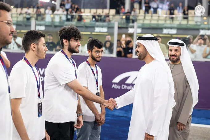 Theyab bin Mohamed bin Zayed awards winners of inaugural Abu Dhabi Autonomous Racing League
