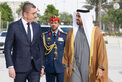 Theyab bin Mohamed bin Zayed receives Prime Minister of Republic of North Macedonia at Wahat Al Karama