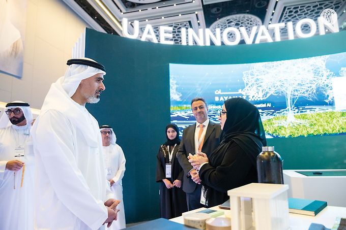 Khaled bin Mohamed bin Zayed visits first UAE Climate Tech forum