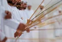 Hazza bin Zayed and Nahyan bin Zayed attend wedding reception of Mohamed Ali Al Kaabi