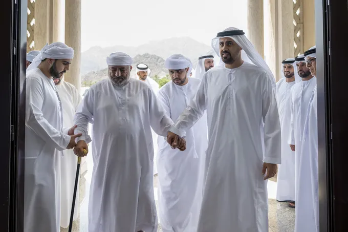 Theyab bin Mohamed bin Zayed offers condolences on the passing of martyr Ahmed Mohammed Al Zeyoudi’s brother