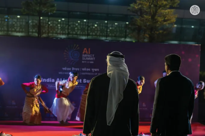 On behalf of the UAE President.. Crown Prince of Abu Dhabi arrives in New Delhi to participate in India AI Impact Summit