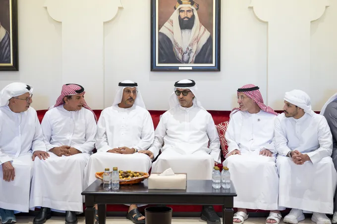 Hazza bin Zayed offers condolences on the passing of Mahmoud Ahmed Al Qaisiya