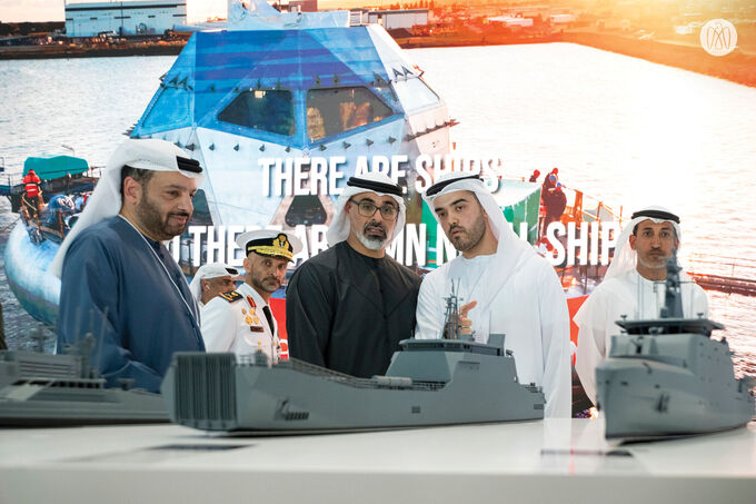 Khaled bin Mohamed bin Zayed attends 2nd day of IDEX and NAVDEX 2025