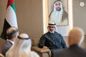 Khaled bin Mohamed bin Zayed meets Starbucks Chairman and CEO