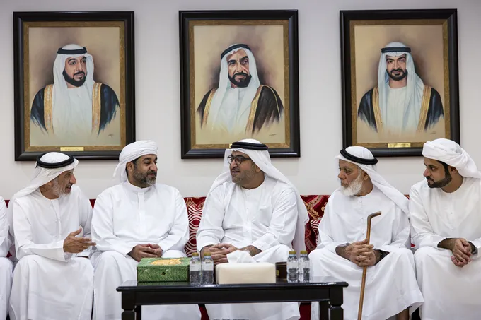 Mohammed bin Hamdan bin Zayed offers condolences on the passing of Rashed Mubarak Obaid Al Ketbi