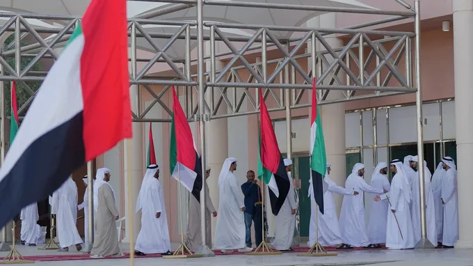 Mohammed bin Hamdan bin Zayed attends Maktoum Abdul Wahid Al Kaabi wedding reception