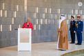 Theyab bin Mohamed bin Zayed receives President of Slovenia at Wahat Al Karama