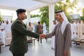 Hazza bin Zayed receives sheikhs, officials and citizens at Al Maqam Palace in Al Ain