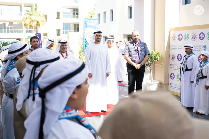 Theyab bin Mohamed bin Zayed attends 6th Arab Scout Youth Forum opening ceremony