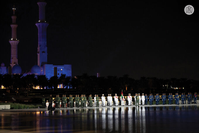 Humaid bin Rashid Al Nuaimi attends Commemoration Day ceremony at Wahat Al Karama in Abu Dhabi