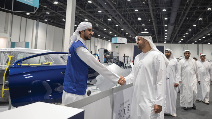Theyab bin Mohamed bin Zayed attends 2nd WorldSkills Asia Abu Dhabi competition