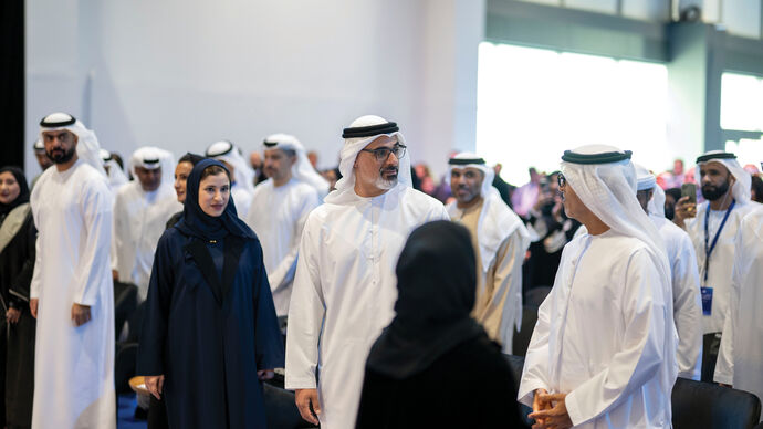 Khaled bin Mohamed bin Zayed attends Education First Forum