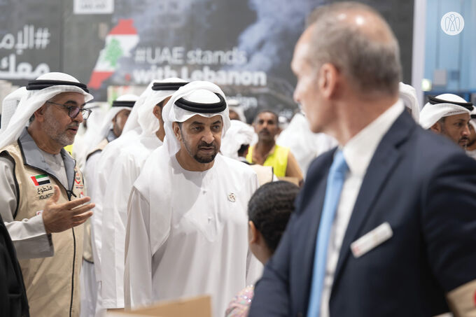 Hamdan bin Zayed participates in UAE stands with Lebanon humanitarian campaign efforts in Abu Dhabi