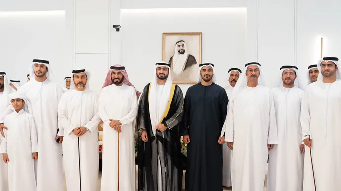 Zayed bin Mohamed bin Zayed attends Al Shehhi and Al Suwaidi wedding reception