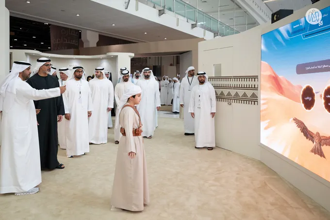 Khaled bin Mohamed bin Zayed visits Abu Dhabi International Hunting and Equestrian Exhibition (ADIHEX)