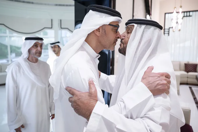 Hazza bin Zayed offers condolences on the passing of Aisha Rashed Al Dhaheri