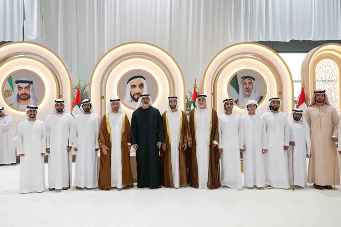 Khaled bin Mohamed bin Zayed attends Omeir Saeed Al Mheiri wedding reception