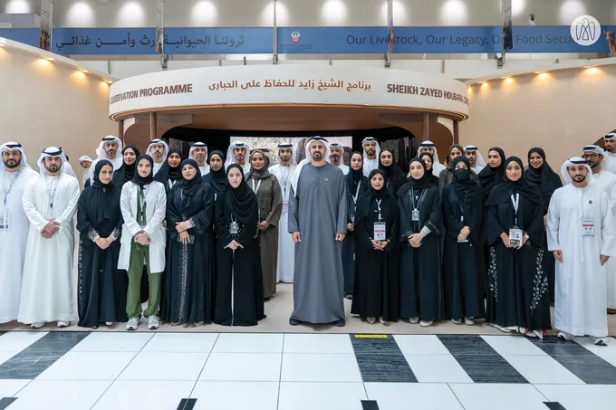 Theyab bin Mohamed bin Zayed visits 23rd Abu Dhabi International Hunting and Equestrian Exhibition