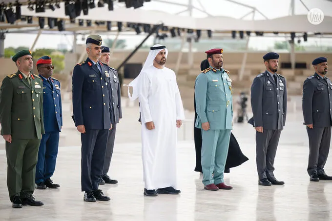Theyab bin Mohamed bin Zayed attends silent prayer at Wahat Al Karama