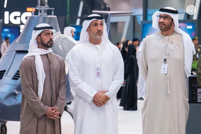 Khaled bin Mohamed bin Zayed visits UMEX and SimTEX 2026