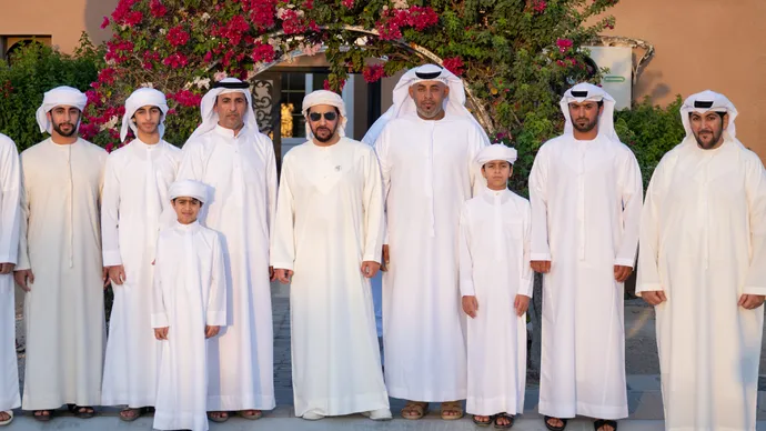 Hamdan bin Zayed reviews development projects on Dalma Island and meets with residents