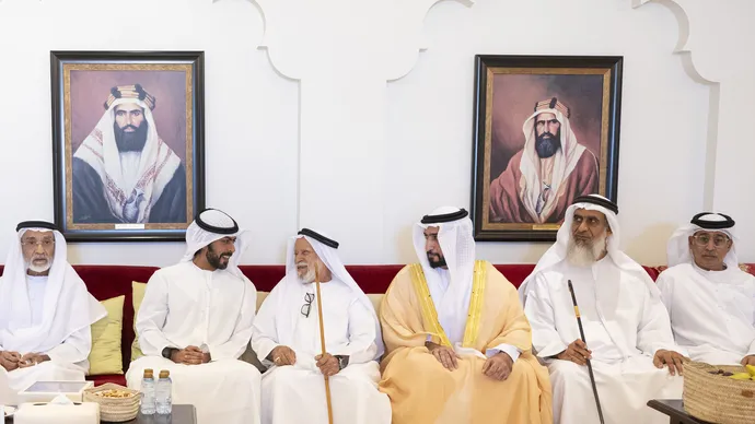 Khalifa bin Tahnoon bin Mohammed attends Rashid Abdullah Al Dhaeri wedding reception