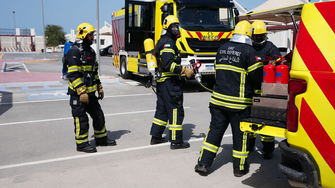 هيئة أبوظبي للدفاع المدني تنظم بطولة أبوظبي لتحدي رجال الإطفاء 2024