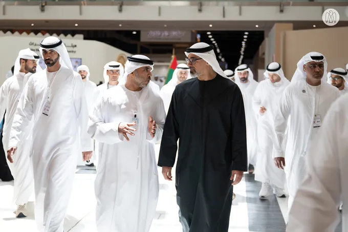 Khaled bin Mohamed bin Zayed visits Abu Dhabi International Hunting and Equestrian Exhibition (ADIHEX)