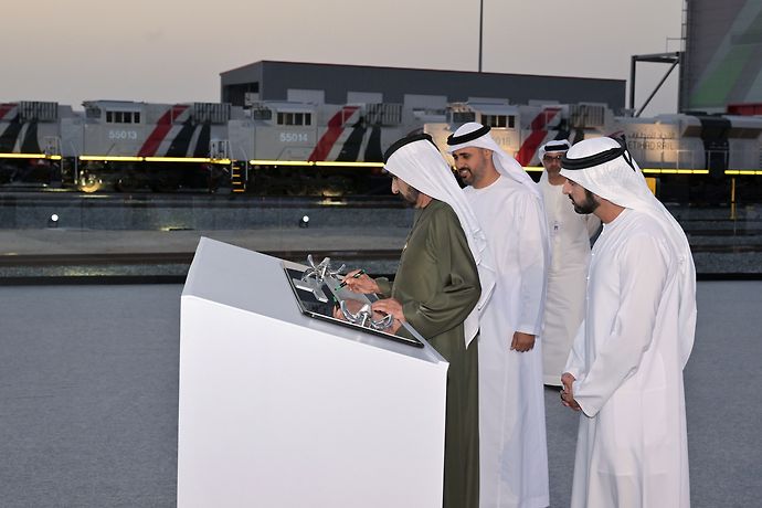 In the presence of Mohammed bin Rashid, UAE inaugurates National Rail Network, commencing freight train operations across the country