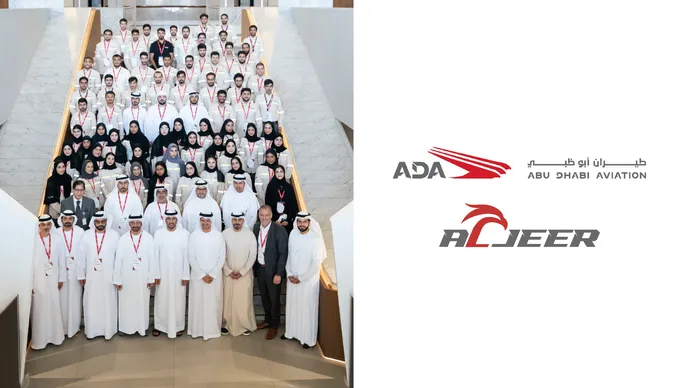 مجموعة طيران أبوظبي تحتفي بالذكرى السنوية الأولى لبرنامج «الجير» والتطوير المستمر للكوادر الفنية الإماراتية في قطاع الطيران