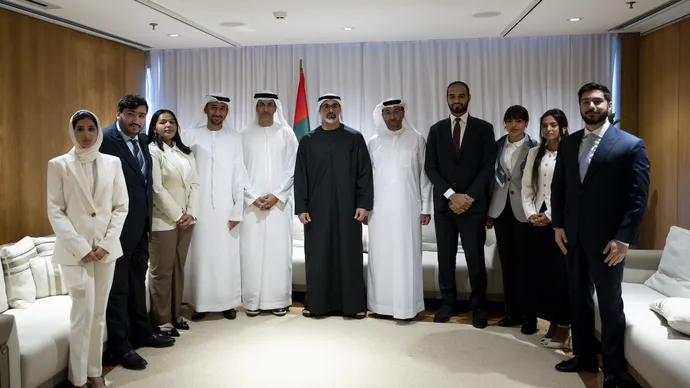 Crown Prince of Abu Dhabi meets UAE team at 17th BRICS Summit