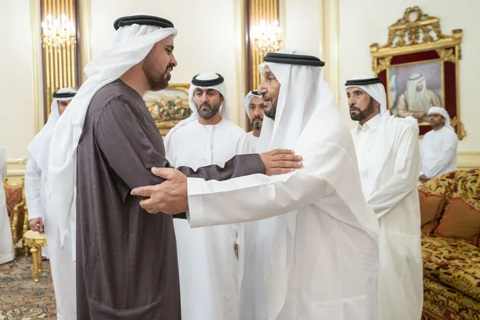 Theyab bin Mohamed bin Zayed offers condolences on the passing of Aisha Rashed Al Dhaheri