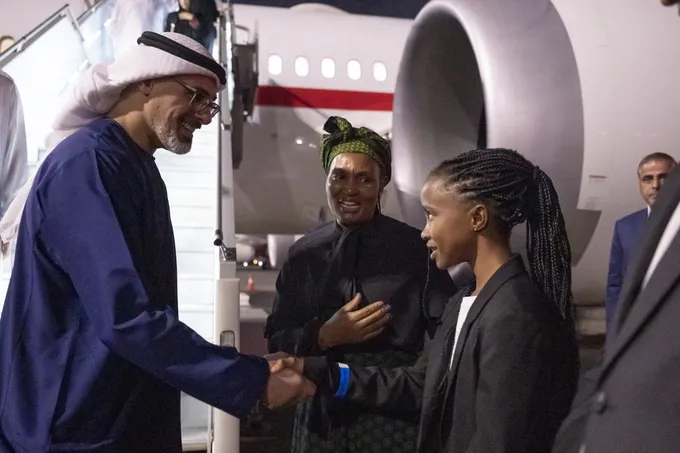 On behalf of the UAE President.. Crown Prince of Abu Dhabi arrives in Johannesburg to attend G20 summit