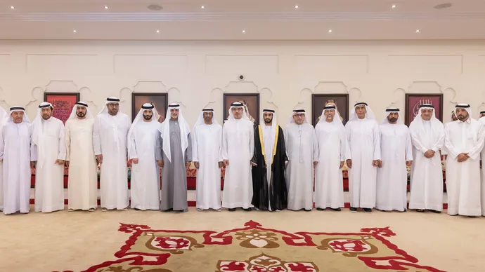 Hazza bin Zayed attends Zayed Saeed Al Ghafli wedding reception