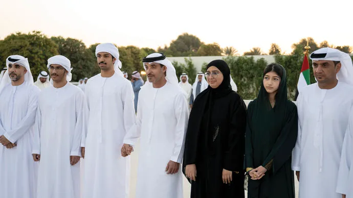 Hazza bin Zayed receives well-wishers for holy month of Ramadan