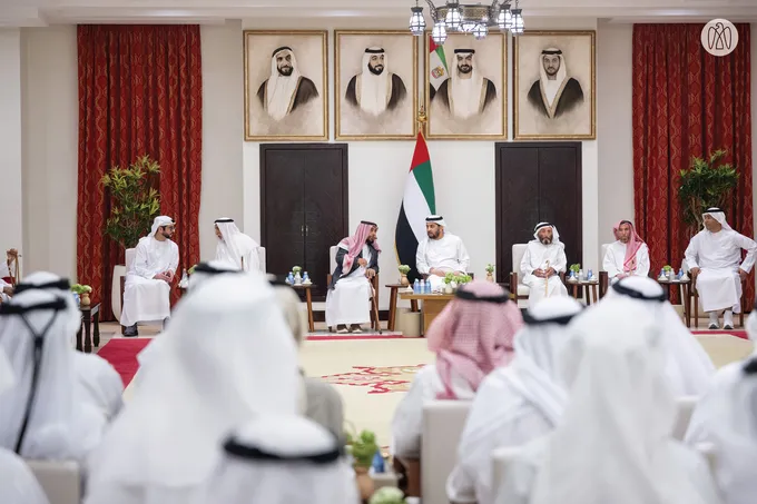 Hamdan bin Zayed receives well-wishers for holy month of Ramadan