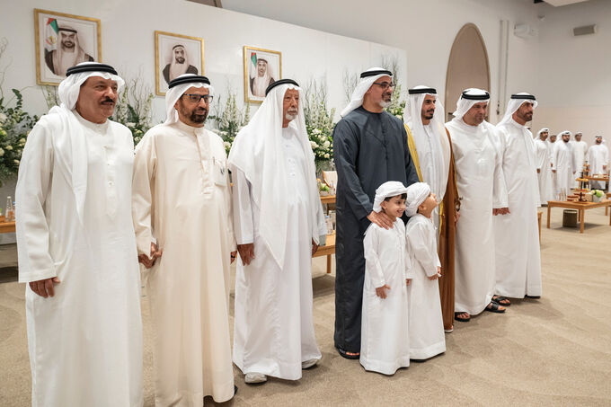 Khaled bin Mohamed bin Zayed attends Rashid Ali Rashid Al Nuaimi wedding reception