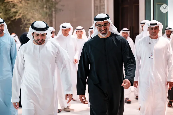 Khaled bin Mohamed bin Zayed meets Hamdan bin Mohammed bin Rashid