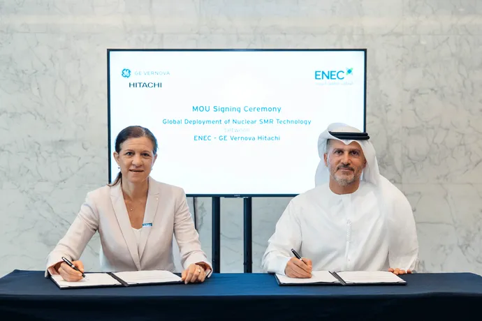 Emirates Nuclear Energy Company and GE Vernova Hitachi Nuclear Energy sign partnership during World Utilities Congress 2025