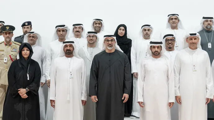 خالد بن محمد بن زايد يلتقي حمدان بن محمد بن راشد