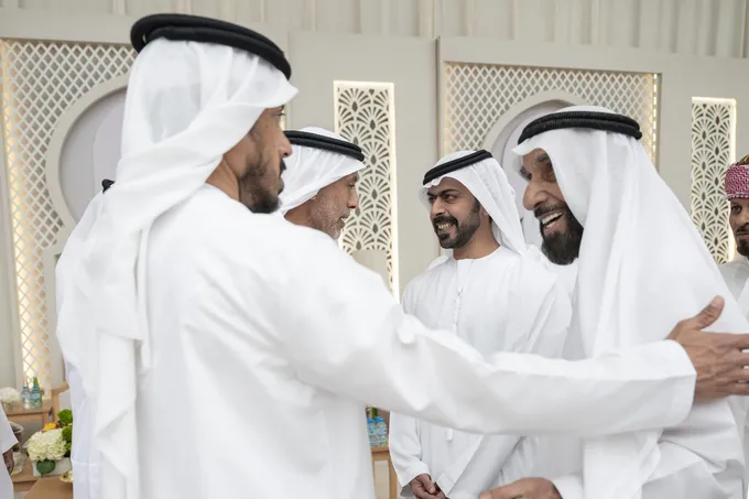 Khalifa bin Tahnoon bin Mohammed attends Al Ketbi weddings reception