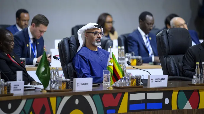 On behalf of the UAE President.. Crown Prince of Abu Dhabi attends G20 summit in South Africa