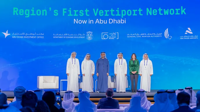 بالتعاون مع شركائه الاستراتيجيين.. مكتب أبوظبي للاستثمار يطلق شبكة من مهابط الطائرات العمودية الكهربائية لدعم تشغيل التاكسي الطائر