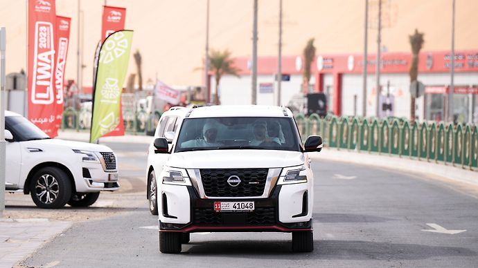 Khaled bin Mohamed bin Zayed and Zayed bin Hamdan bin Zayed visit Liwa International Festival 2023