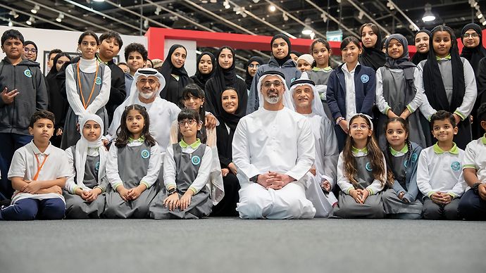 Khaled bin Mohamed bin Zayed visits National Identity in Visual Arts exhibition