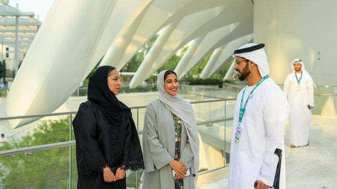 Zayed bin Hamdan bin Zayed tours COP28 Green Zone