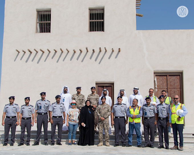 Director General of Abu Dhabi Police and Zayed Bin Hamad Bin Hamdan Visit Al Maqta Museum Project Site