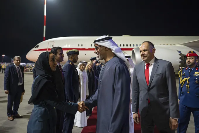 Crown Prince of Abu Dhabi arrives in Athens on official visit to Greece
